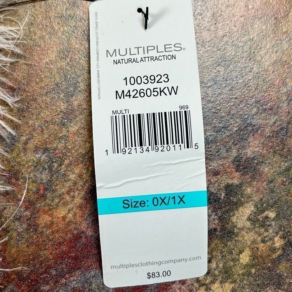 NWT Multiples Natural Attraction Leopard Open Fro… - image 7